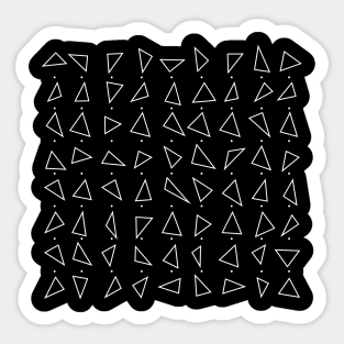 Random Triangle Pattern - lines Sticker